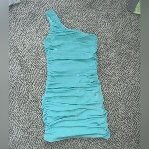 Turquoise Hello Molly Mini Dress